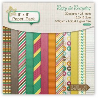 24 Stks/partij Wave Retro Materiaal Papers Diy Scrapbooking Album Dagboek Decoratieve Papier Scrapbooking Papier