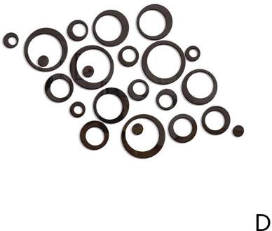 24 Stks/set 3D Diy Cirkels Muursticker Home Decoratie Home Decor Acryl Voor Tv Mir Decor Achtergrond Art Muurstickers muur C0S5