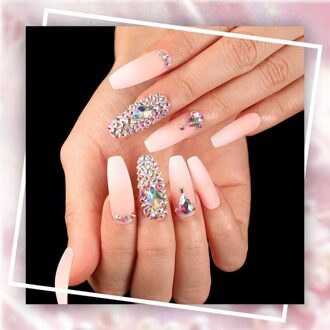 24 Stks/set Shiny Rhinestone Nail Patch Nail Patch Voor Diy Kit 5