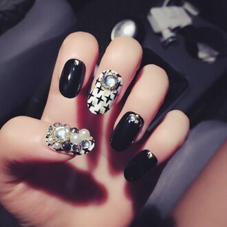 24 Stks/set Shiny Rhinestone Nail Patch Nail Patch Voor Diy Kit 9