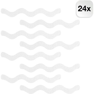 24 Stuks Anti-Slip Pads Voor Bad/Douche Transparante En Antislip Stickers Zelfklevende Bad stickers