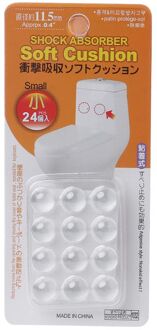 24 Stuks Hars Mute Pads Deurknop Muur Botsingen Wc Deksel Beschermende Transparante Sticker Anti-Slip