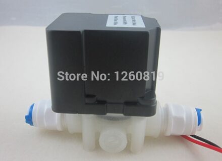 24 V 1/4 "Waster Auto Flush Water Magneetventiel met Restrictor voor RO Omgekeerde Osmose Systeem