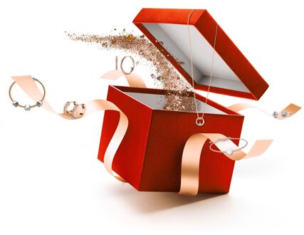 24 verrassende juwelen voor de adventskalender - roségoud en kristal