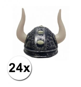 24 viking helmen met hoorns