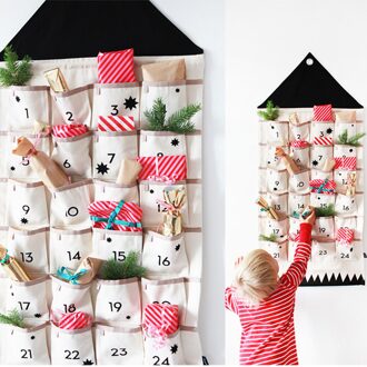 24 Zakken Stof Kerst Kalender Te Hangen Kerst Ornamenten Canvas Opknoping Kinderkamer Zakken Van Puin Sorteren Zak
