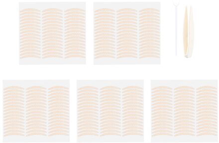 240 Pcs 3 Size Ooglid Tape Onzichtbare Dubbele Sticker Smalle Brede Adhesive Eye Make-Up Transparante Onzichtbare Zelfklevende Ooglid Oranje