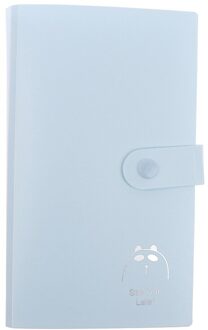 240 Zakken Capaciteit Lomo Kaarthouder Photocard Boek Karton Fotoalbum blauw