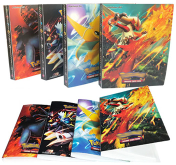 240Pcs Pokemon Cards Album Book Cool Collections Cartoon Anime Game Binder Folder Top Loaded List Toys Gift for children
