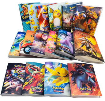 240Pcs Pokemon Cards Holder Album Toy Collections Pokemones Card Anime Album Book Top Loaded List Toy Gift for Children