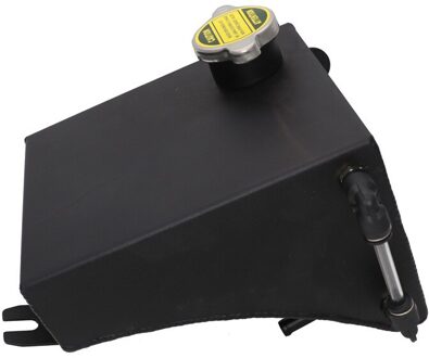 240SX S13 SR20DET KA24DE KA24E KA24 Aluminium Koelvloeistof Overflow 1.75L Tank Reservoir Kit Voor Nissan (Past: 240SX) zwart