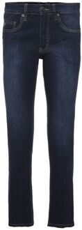 247 Jeans Palm S05 - Modern fit, sand blasted dark blue stretch denim, L34-W34