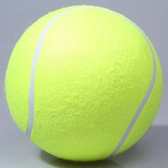 24Cm Giant Tennisbal Voor Pet Chew Speelgoed Grote Opblaasbare Tennisbal Handtekening Mega Jumbo Huisdier Speelgoed Bal Levert outdoor Cricket