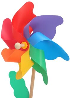 24Cm Hout Tuin Yard Party Windmolen Wind Spinner Ornament Decoratie Kinderen Speelgoed XX9E