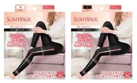 24H Multi Skinny Compression Leggings For All Time 1 pair - Black - M
