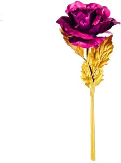 24K Folie Plated Rose Gold Rose Valentijnsdag Creatieve Decor Bruiloft Rose Forever Verlichting Duurt Lover liefde Liefde Y8F0 roos rood
