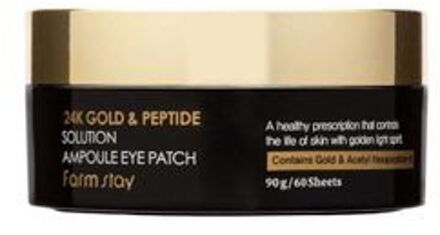 24K Gold & Peptide Solution Ampoule Eye Patch 60 patches