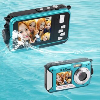 24MP Waterdichte Digitale Camera 2.7 Inch Capacitieve Schermen 1.8 Inch 1080P Cmos 16x Digitale Zoom Camera Camcorder geel