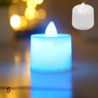 24Pc Vlamloze Led Theelicht Kaarsen Battery Operated Warm Wit Flameless Pillar Led Simulatie Kaars Verjaardag Bruiloft Decor 5