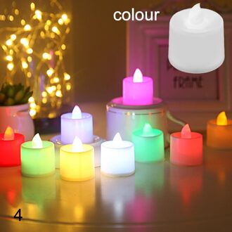 24Pc Vlamloze Led Theelicht Kaarsen Battery Operated Warm Wit Flameless Pillar Led Simulatie Kaars Verjaardag Bruiloft Decor