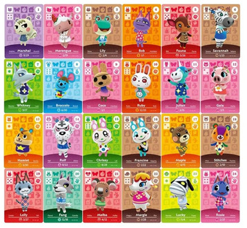 24pcs=1set For Animal Crossing Of Amiibo Card Mini Cards size 31mmx21mm New Horizon NFC Game Cards Work for NS Switch WIIU ACNH