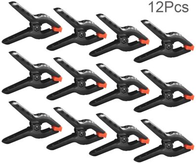 24Pcs 2 Inch Lente Klemmen Diy Houtbewerking Gereedschap Plastic Nylon Klemmen Voor Houtbewerking Lente Clip Foto Studio Achtergrond 12 stk