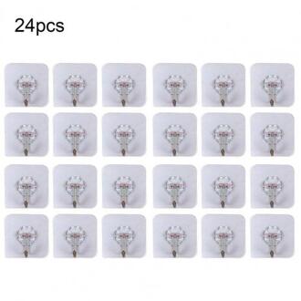 24Pcs Naadloze Transparante Muur Haak Hanger Keuken Badkamer Muur Gemonteerde Haak