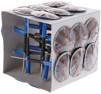 24Pcs Paddestoel Patch 36Mm Natuurlijke Rubber Tire Bandenreparatieset Bedrade Plug