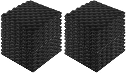 24pcs Recording Soundproof Foam Video Room Sound Noise Insulation Sponge Wall Deadening Sound absorbing cotton noise reduction