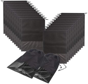 24Pcs Reizen Schoen Zakken Waterdichte Non-woven Met Touw Voor Mannen En Vrouwen Grote Schoenen Opslag Pouch Organisatoren