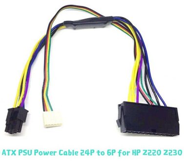 24Pin To6Pin Plastic Atx Psu Voeding Kabel Voor Hp Z230 Z220 Sff