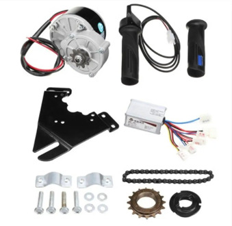 24V 250W Motor Controller Electric Bike Conversion Kit Flywheel Handle Motor Bracket Chain For 20-28 inch e-bike Bicycle kit