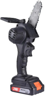 24V Mini Chainsaw 4-Inch Cordless Electric Protable Chainsaw with Protective Shield One-Hand chainsaw Pruning Shears Chainsaw