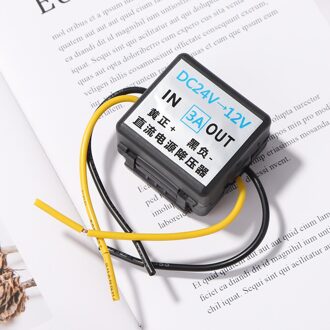 24V Naar 12V 3A Step Down Converter Dc Dc Buck Converter Voor Auto Bus Vrachtwagen Boot Overbelasting Korte circuit Bescherming