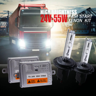 24V Truck Headlight hid xenon kit 55W H4 bixenon H7 H11 4300K 5000K 6000K H1 8000K Super Bright 24V Van Boat Lamp bulb