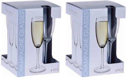 24x stuks Champagne glazen set van 180 ml - Luxe drink glazen sets