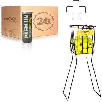 24x verpakking  3 stuks Premium Plus ballenmand geel - nosize