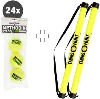 24x zak 3 stuks (Stage 1) Plus ballenverzamelbuis geel - nosize