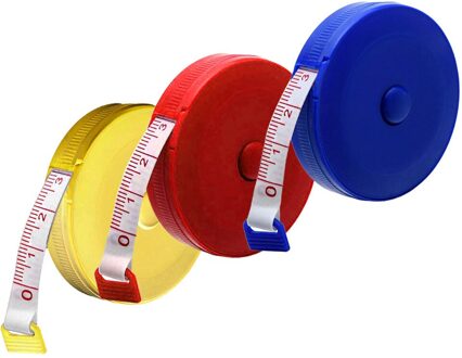 25 #1.5M Naaien Heerser Meter Naaien Meetlint Retractable Body Meten Heerser Naaien Tailor Meetlint Soft Willekeurige kleur