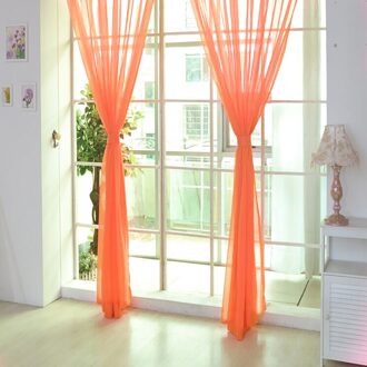 25 #1Pc Pure Kleur Tule Deur Gordijn Drape Panel Sheer Sjaal Valletjes Pure Kleur Tulle Deur Window gordijn Vliegengordijn