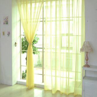 25 #1Pc Pure Kleur Tule Deur Gordijn Drape Panel Sheer Sjaal Valletjes Pure Kleur Tulle Deur Window gordijn Vliegengordijn
