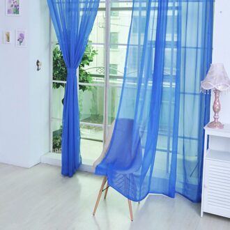 25 #1Pc Pure Kleur Tule Deur Gordijn Drape Panel Sheer Sjaal Valletjes Pure Kleur Tulle Deur Window gordijn Vliegengordijn