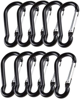 25 #1Pcs/5Pcs/10Pcs Aluminium Snap Hook Carabiner D-Ring Sleutelhanger Clip sleutelhanger Wandelen Kamp Keten Clip Sleutelhanger Wandelen Kamp 10stk
