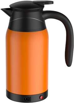 25 #24V 1000Ml Auto Waterkoker Boiler Waterkoker Koffie Thee Kokend Verwarmde Mok Auto Water Houden warmer Waterkoker Cup Drinkware oranje