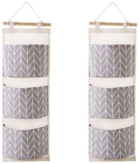 25 #3 Grids Muur Opknoping Opbergtas Organizer Speelgoed Container Decor Pocket Pouch Grids Muur Opknoping Opbergtas Organizer speelgoed grijs