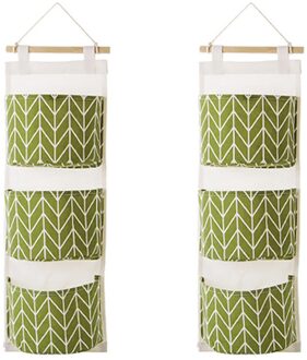 25 #3 Grids Muur Opknoping Opbergtas Organizer Speelgoed Container Decor Pocket Pouch Grids Muur Opknoping Opbergtas Organizer speelgoed groen