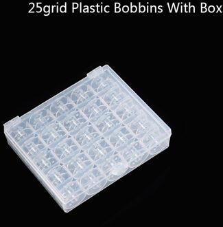 25/36 Grid Klossen Naaimachine Draad Spoelen Plastic Storage Case Box Naaien Apparatuur Gereedschap Accessoires Thuis Opslag 25rooster Bobbin-doos