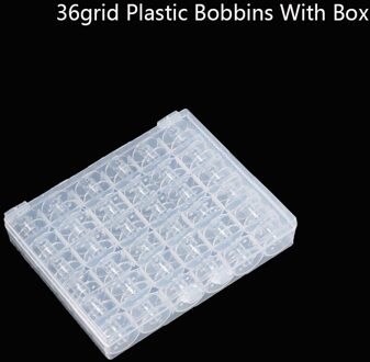 25/36 Grid Klossen Naaimachine Draad Spoelen Plastic Storage Case Box Naaien Apparatuur Gereedschap Accessoires Thuis Opslag 36rooster Bobbin-doos