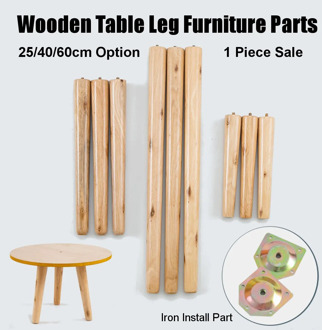25/40/60cm 1PC Wooden Table Leg Tapered Chair Stool Sofa Cabinet Screw Mounting Kits Set Furniture Hardware Home Furniture Parts