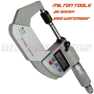25-50Mm 0.001Mm IP65 Water Proof Digitale Micrometer Schuifmaat Elektronische Micrometer